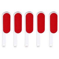 Duffier White Double-Sided electrostatic Brush Clothing Dusting Brush 5PC Double-Sided Vacuum Brush electrostatic Dusting Brush