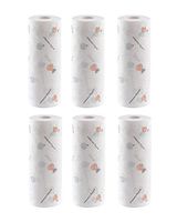 BFZJ Kitchen Disposable Cleaning Rag Paper, Non-Woven Fabric Oil Absorption Washing Dish Dry Washable Towel Cloth, Eco Friendly Super Absorbent Cleaning Tea Towels (Color : E, Size : 6 roll)