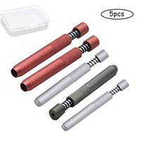 Spring Shaped Pipe, Portable Personal Tube, Easy to Clean Pipe, Jamaican Design, 5pcs
