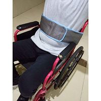HNYG Wheelchair Seat Belt, Long Safety Strap (48.5"L*5.5"W, Grey)