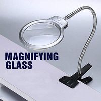 Magnifier, Maserfaliw Clip on Desktop Adjustable Hose LED Magnifier Magnifying Glass Reading Loupe, Holiday Gifts, Home Essential Tools Supplies.