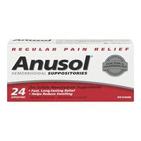 Anusol Suppositories 24 Tablets