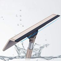 HIZLJJ Shower Squeegee Stainless Steel Squeegee Shower Cleaner for Shower Doors, Bathroom, Window and Car Glass
