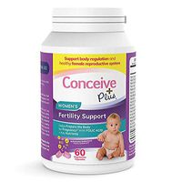 Conceive Plus Women's Fertility Vitamins + Key Nutrients – Support Body Regulation, Healthy Cycles, Aid Natural Conception – Folate Folic Acid, Pills – 60 Vegetarian Soft Capsules
