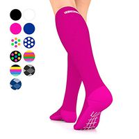 Go2 Compression Socks for Men Women Nurses Runners| Medium Compression Stockings (Pink,Medium Single)