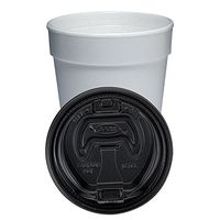 Dart, Hot, Cold, Foam Cups, set with Lids - 50 Hot Cups, 50 Lids, 16 oz.