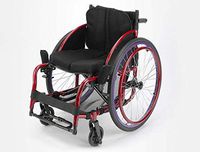 GJX Lightweight Folding Portable Light Trolley, Disabled Wheelchair, Mini Aluminum Push Wheelchair, Leisure Sports Wheelchair