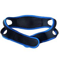 ZMJY Anti snoring Chin Strap Solution Anti Snoring Comfortable Adjustable Chin Strap Sleep Aids for Women & Men (Blue)