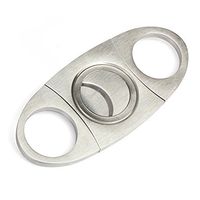Cigar Cutter Stainless Steel Double Cut Blade Cigar Guillotine Scissors