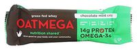 Oatmegabar Protein Bar - Dark Chocolate Mint Crisp - 1.8 oz Bars - Case of 12