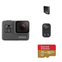 GoPro HERO5 Black w/ Battery, Remote and Memory Card