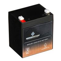Chrome Battery 12V 4.5AH SLA Battery - Rechargeable, Replaces Alarm Batteries