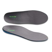 VICOCOLE Orthotic Insole Inserts Arch Support for Plantar Fasciitis Flat Feet Heel Spurs&Foot Pain with Lightweight EVA Foam … Grey