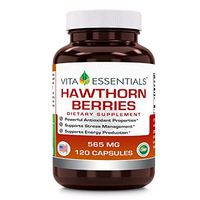Vita Essentials Hawthorn Berries 565 Mg Capsules, 120 Count