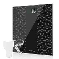 High Precision Digital Electronic Scales for Body Weight Bathroom Scale with Large Backlit Display, Non-Slip Platform, Up to 400 Pounds, Body Tape Measure Include, Most Accurate Weighing Scale