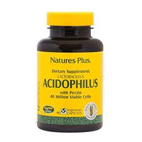 NaturesPlus Acidophilus - 40 Million CFU Lactobacillus Acidophilus, 90 Vegetarian Capsules - Probiotic Supplement with Pectin, Supports Healthy Digestion - Gluten-Free - 90 Servings