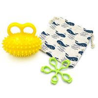 Bloomoak Finger Exerciser Ball & Hand Strengthener, Spiky Massage Ball Highly Recommend for Physical Therapy,Finger Strength Rehabilitation Training Equipment, Gift for Older Man