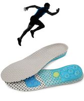 Silica Gel Sport Shoe Insole, High-Impact Spring Cushioning Shock Absorption Shoe Insoles,Forefoot enhances Massaging footbeds,Plantar Fasciitis Sports Insoles for Women Men