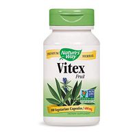 Nature's Way Vitex; 400 mg; Non-GMO Project Verified; TRU-ID Certified; 100 Vegetarian Capsules, Pack of 2