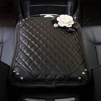 eing Car Armrest Center Console Cover Cushion Pad with Crystal Pearl Flower,Fashion Car Interior Accessories for Ladies Girls Women,White Flower