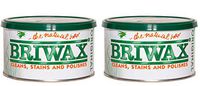 Briwax Darkbrown Brown Dark Furniture Wax, Cleans, Stains, and Polishes (Тwo Рack)