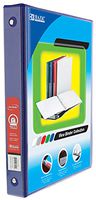 BAZIC 1" Blue 3-Ring View Binder w/ 2-Pockets for School, Home, or Office (Case of 12)