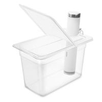 EVERIE Sous Vide Container 7 Quart with Collapsible Hinged Lid for Breville Joule