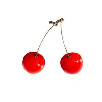 Red Cherry Drop Earrings Cute Fruit Gold Dangle Earrings Charm Jewelry Gift Earrings for Women Girls Birthday Gifts