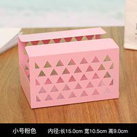 T-ZJHC North European Home Living Room Coffee Table Drawers Cute Napkins Box Storage Box, Small Pink