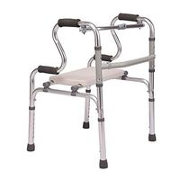 ZWJ-Rolling Walkers Walker, Home-Assisted Walking Bracket, Adjustable Height 6, Foldable, Maximum Load 360 lbs (Size : #3)