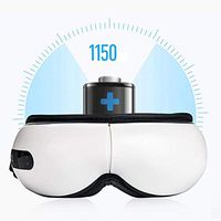 XGuang Stress Therapy Electric Eye Massager,Eye Massager with Heating Air Pressure Music Vibration Shiatsu Massager for Dry Eye Eyestrain Fatigue Relief