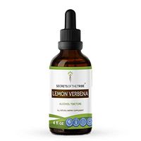 Lemon Verbena Tincture Alcohol Extract, Organic Lemon Verbena (Aloysia citriodora) Dried Leaf Tincture Supplement 4 oz