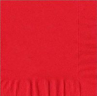 200 Red Luncheon/Dinner Napkins Plain Solid Color