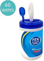 Disinfectant Wipes, 60PCS 75% Alcohol Cleaning Wet Wipes,Antiseptic Cleaning Sterilization Wipes for Hand Home House School Car Restaurant Outdoor All Purpose