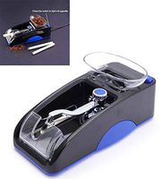 Aon-MX DIY Electric Cigarette Tobacco Rolling Automatic Roller Maker with Funnel and Tray Portable Cigarettes Cigarette Tamping Machine Automatic Spiral Filling Stuffing Machine - Blue/Red,Blue
