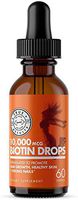Biotin Drops 10000mg - Extra Strength Biotin Liquid Drops - Supports Healthy Hair Growth, Strong Nails and Glowing Skin - 60 Servings