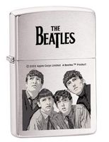 Zippo The Beatles Monochrome Brushed Chrome Finish Lighter
