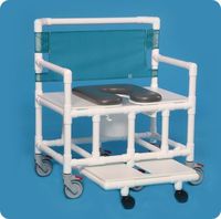 Innovative Products Unlimited VLOF20P700FR Oversize Open Front Shower Chair Commode