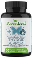 Thyroid Support Supplement with Iodine - All Natural Mineral and Vitamin Complex with B12, Zinc, Selenium, and More - 60 Caps (30 Day Supply) - by Forestleaf