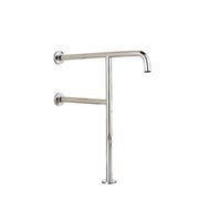 ZJMYSFS Safe Secure Armrest, Stainless Steel Landing Armrest Bathroom Bathroom Toilet WC Handle Old Man T-Type Fence Safety Durable Environmentally Friendly (Size : Parent)