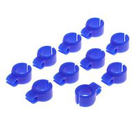 10pcs Silica Gel Adjuastable Finger Ring Cigarettes Holder Clips on Forefinger for Lady Gentleman Smoker - Blue