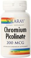 Solaray Chromium Picolinate-200 Capsules, 200mcg, 100 Count