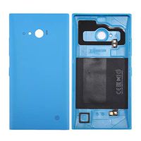 JUNXI Phone case Phone Cover Solid Color NFC Battery Back Cover for Nokia Lumia 735 (Black) Classic and Fashion (Color : Blue)