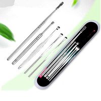 GoodKE 5Pcs Professional Ear Tool Sets Curette Ear Pick Wax Remover Ear Cleaning Earwax Removal