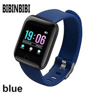 2019 Man Women Smart Watches Waterproof Smart Watch Heart Rate Monitor Blood Pressure Functions Sport Watch for iOS Android +Box (Blue)