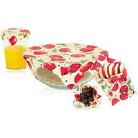 MOCO Organics Beeswax Food Wrap - Reusable 120-150 Times, Wraps Food, Bowls, Containers, and Sandwiches - Natural, Organic, Biodegradable, Compostable and Eco-Friendly Storage Alternative to Plastic