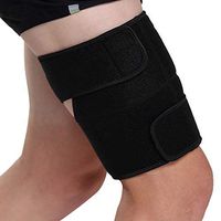 FALETO Thigh Brace Hamstring Quad Wrap for Men and Women, Adjustable Thigh Compression Sleeve Support for Sprains, Quadricep, Pulled Groin Muscle, Tendinitis, Workout, Sports Injury Recovery