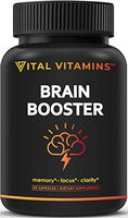 Brain Supplement Nootropics Booster - Enhance Focus, Boost Concentration, Improve Memory & Clarity For Men & Women, Ginkgo Biloba, DMAE, Mind Enhancement, IQ Neuro Energy, Vitamin B12, Bacopa Monnieri