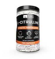 Naturally Sourced L-Citrulline, 730 Capsules, 6 Month Supply, Lab-Tested Purity & Potency, Non-GMO, Gluten-Free, No Stearates or Rice Fillers, Made in The USA by Pure Supplements
