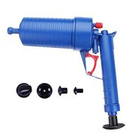 Toilet Dredge Plug Air Pump Blockage Remover Sewer Sinks Blocked Drain Cleaner for Kitchen Toilet - Blue